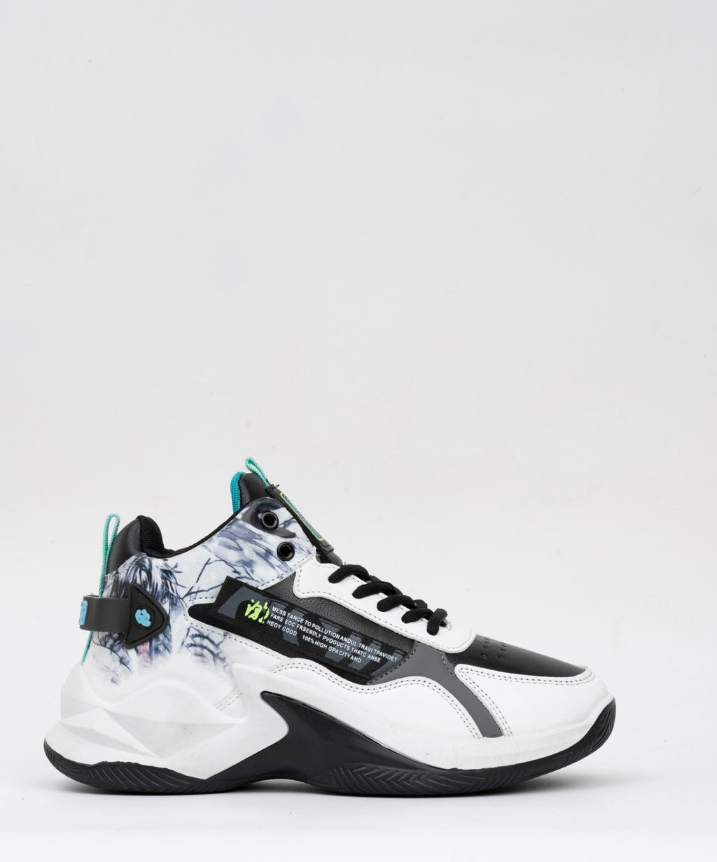 High Top Anime Sneakers White