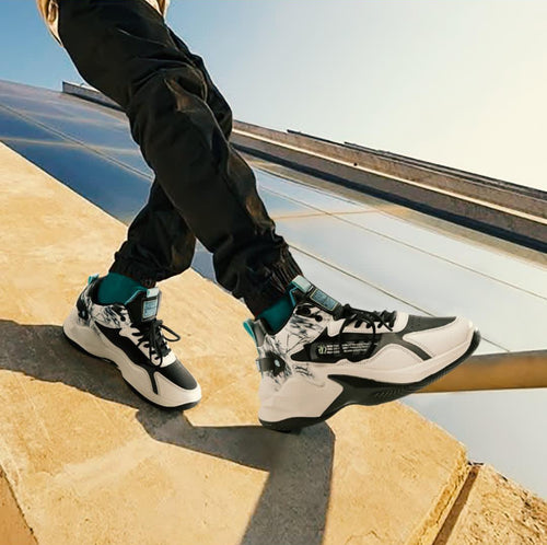 High Top Anime Sneakers White