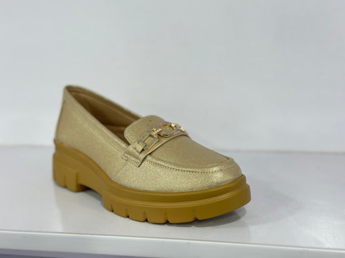 Golden Luxe Loafers